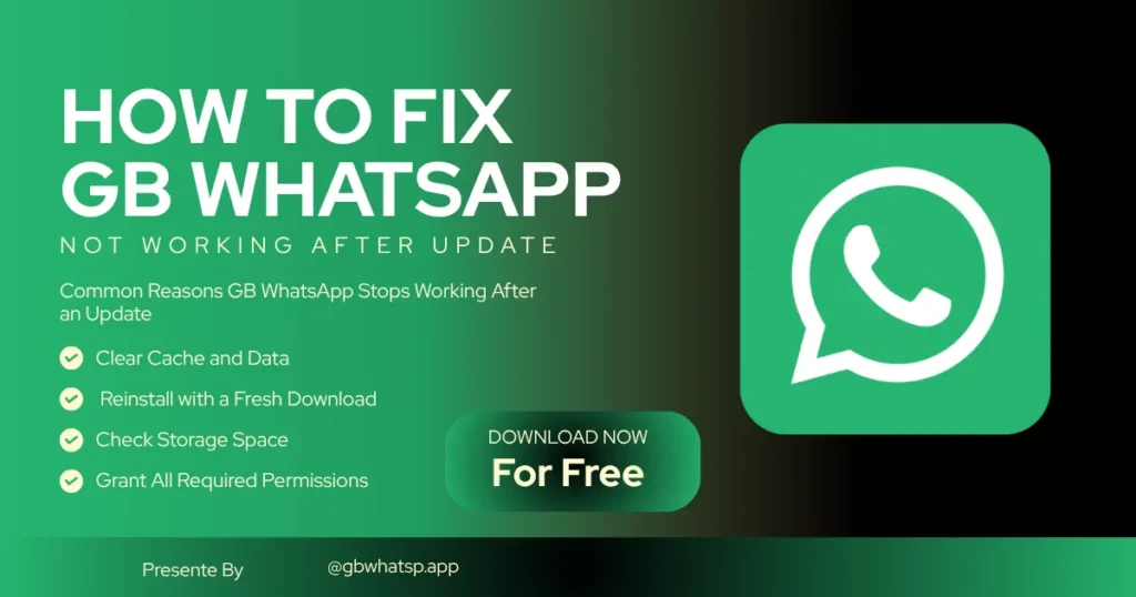 How to Fix GB WhatsApp not Working after Update