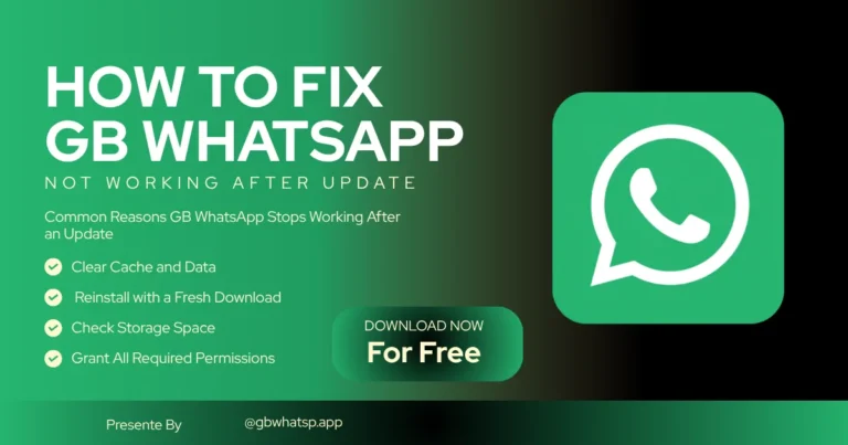 How to Fix GB WhatsApp not Working after Update